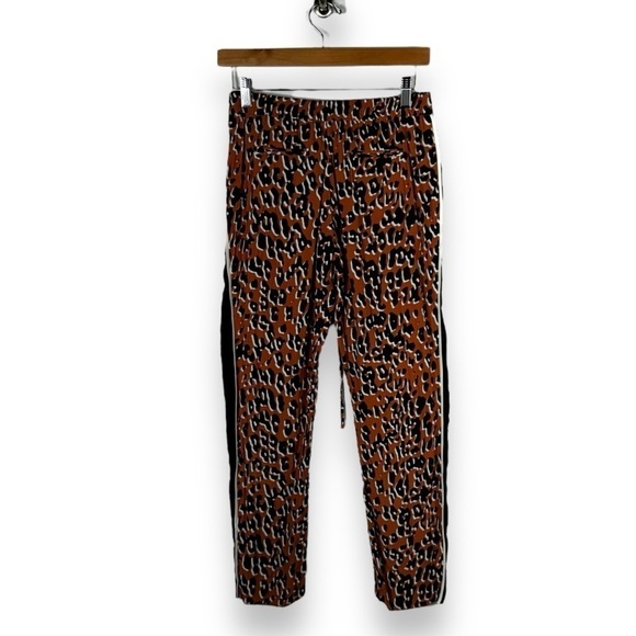 4 for $20 SALE! Zara Woman Leopard Print Tuxedo Stripe Pants, Orange/Black, XS - Picture 11 of 11